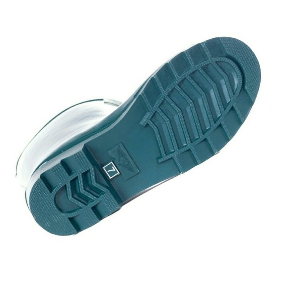 Women's Rainboots, Rubber Mid Calf Rain Boots, RB-1602, Forest Green - Picture 4 of 4